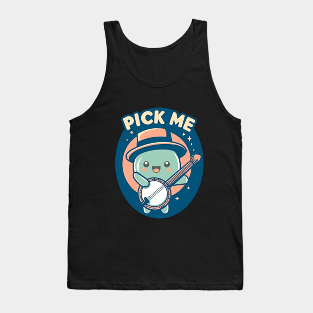 Banjo Pick Me Tank Top by Kudostees